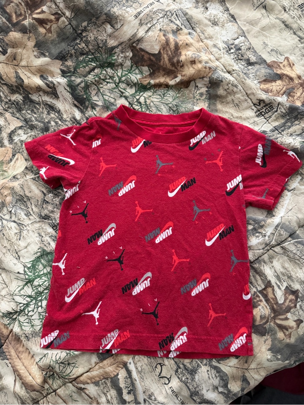 Jordan Red Short Sleeve Kids' Graphic Tee